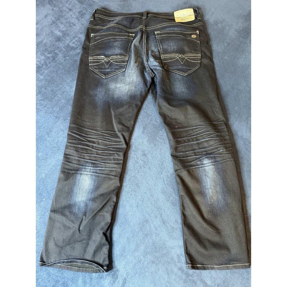 Buffalo David Bitton Mens Straight Six Jeans Deep Indigo 34x29 (Tag 36x32)